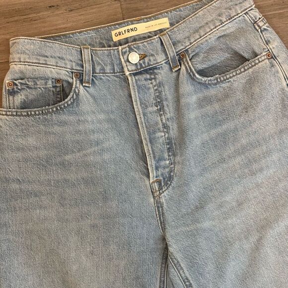 GRLFRND The Brooklyn High Rise Loose Straight Jeans Size 27 Premium Revolve - Picture 4 of 8